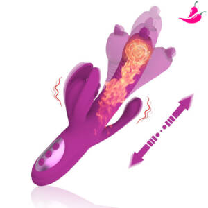 Dominatrix - Vibrador Tripla Estimulação com Aquecimento