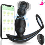 Massageador de Próstata Rotativo 3 em 1