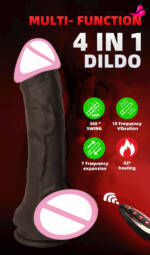 Pênis Realista Shadoy 4 em 1 - Vibrador com Aquecimento