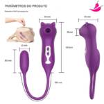 Sugador De Clitóris E Vibrador Bullet De Ponto G - CatLoving