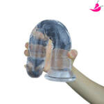 Dildo Transparente com 25cm- Com Ventosa