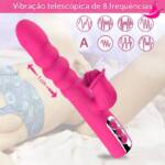 Vibrador Coelho com Estimulador de Clitóris