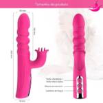 Vibrador Coelho com Estimulador de Clitóris