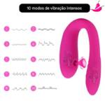 Amigo colorido – Vibrador e Sugador de Clitóris com Controle Remoto – Utilizável na Calcinha