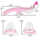 Vibrador De Ponto G E Sugador De Clitóris Com Língua, Simulador De Sexo Oral - Delirium Suck