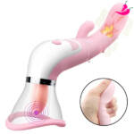 Vibrador De Ponto G E Sugador De Clitóris Com Língua, Simulador De Sexo Oral - Delirium Suck