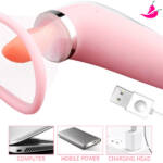 Vibrador De Ponto G E Sugador De Clitóris Com Língua, Simulador De Sexo Oral - Delirium Suck