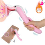 Vibrador De Ponto G E Sugador De Clitóris Com Língua, Simulador De Sexo Oral - Delirium Suck