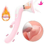 Vibrador De Ponto G E Sugador De Clitóris Com Língua, Simulador De Sexo Oral - Delirium Suck