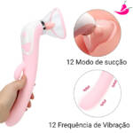 Vibrador De Ponto G E Sugador De Clitóris Com Língua, Simulador De Sexo Oral - Delirium Suck