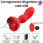 Plug e Vibrador Vênus 10 Modos