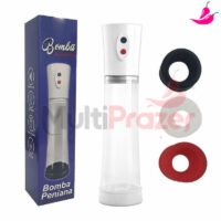 Bomba Elétrica Peniana - 3 Anéis de Silicone - Pênis Pump