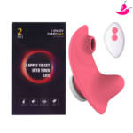 Mini Vibrador de Calcinha com Vibrações, Sugador de Clitóris & Controle Remoto a Distância