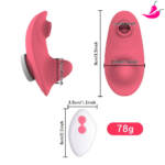 Mini Vibrador de Calcinha com Vibrações, Sugador de Clitóris & Controle Remoto a Distância