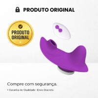 Mini Vibrador de Calcinha com Vibrações, Sugador de Clitóris & Controle Remoto a Distância