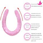 Pênis Jellies 44cm com Cabeça Dupla