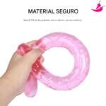 Pênis Jellies 44cm com Cabeça Dupla