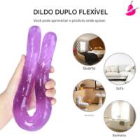 Pênis Jellies 44cm com Cabeça Dupla