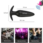 PlugJet- Plug Anal com Vibrações Potentes e Controle Remoto sem Fio