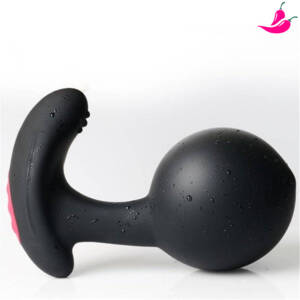 Vibrador e Plug Anal Vibrador Inflável c/ Controle Remoto