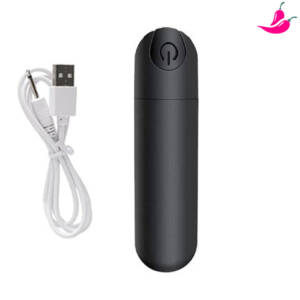 Vibrador Bullet Massageador Recarregável - 10 Vibrações