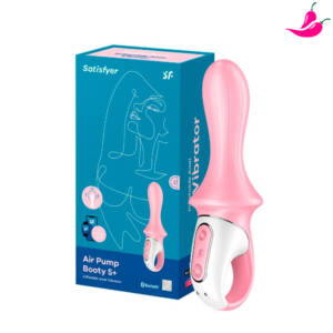 Satisfyer Air Pump Booty 5+ - Vibrador Inflável com 12 Modos de Vibração e Controle via APP