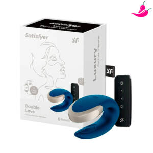 Satisfyer Double Love Luxury - Vibrador para Casal com Controle Remoto e 11 Modos de Vibração e Controle via APP