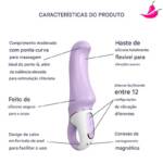 Satisfyer Charming Smile - Vibrador e Estimulador de Ponto G com 12 Modos de Vibração à Prova D’Água