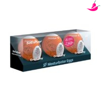 Conjunto de ovos de masturbação, 3 peças - Crunchy
