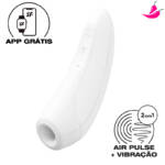 Satisfyer Curvy 1+ - Estimulador Clitoriano com 11 Intensidades de Pulsação e Vibração e Controle via APP
