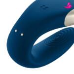 Satisfyer Double Love Luxury - Vibrador para Casal com Controle Remoto e 11 Modos de Vibração e Controle via APP