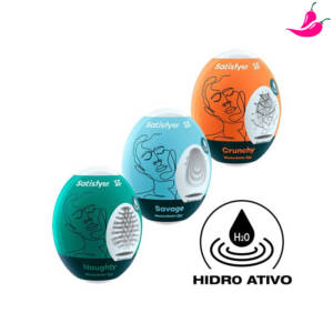 Conjunto de ovos de masturbação, 3 peças - Naughty, Savage, Crunchy