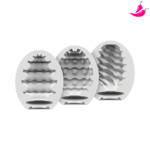 Conjunto de ovos de masturbação, 3 peças - Riffle, Bubble, Fierce