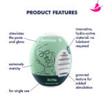 Conjunto de ovos de masturbação, 3 peças - Riffle