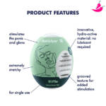 Satisfyer Masturbator Egg - Riffle