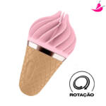 Satisfyer Sweet Treat - Estimulador de Clitoris com 5 Modos de Vibração e Rotação à Prova D’Água