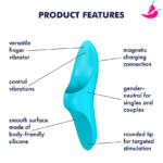 Satisfyer Teaser Light - Dedeira Estimuladora à Prova da Água