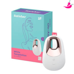 Satisfyer White Temptation - Estimulador de Clitóris com 10 Modos de Vibração e 5 Intensidades à Prova D’Água