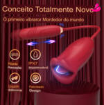 Masturbador Vibra Morde e Suga Boca de Mel II