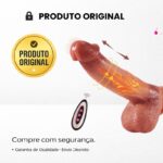 Prótese Vai e Vem Realístico com Vibração e Aquecimento e Controle Remoto à Distância