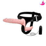 Baile Ultra Double Heads  - Cinta com Pênis Duplo em Cyber e com Vibrador