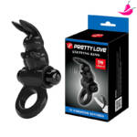 Anel Peniano Formato de Coelho com Vibrador - Pretty Love