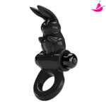 Anel Peniano Formato de Coelho com Vibrador - Pretty Love