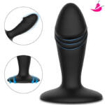 Plug Anal de silicone - Plug Anal com Ventosa
