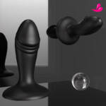 Plug Anal de silicone - Plug Anal com Ventosa