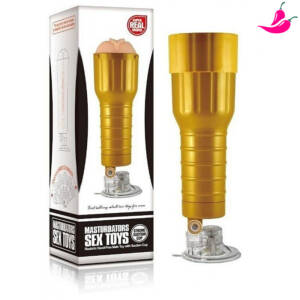 Masturbador Lanterna Dourada - Masturbador Vagina CyberSkin