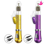 Vibrador Rabbit Recarregável - Cromado