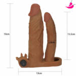 Pleasure X-Tender Series - Capa Dupla com Vibrador