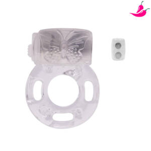 Anel Peniano com Vibrador - Formato de Borboleta