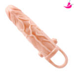 Capa Peniana com Alça e Estimulador de Clitóris - 10 Modos de Vibração